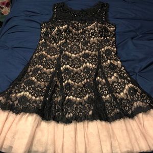 Black lace dress